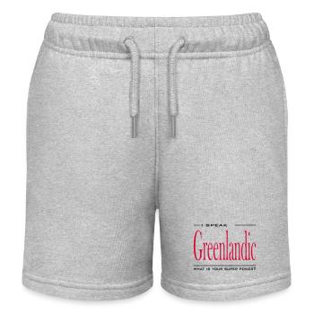 Supermacht Greenland - Kinder Organic Joggingshorts Mini Bolter von Stanley/Stella - Grau meliert - Vorne