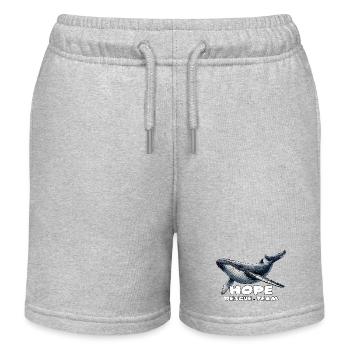 Hope Rescue Team Whale Baltic Sea - Short de jogging enfant bio Stanley/Stella - gris chiné - Devant