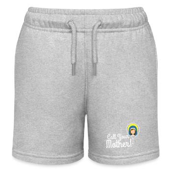 T-shirt d’illustration Call Your Mother - Short de jogging enfant bio Stanley/Stella - gris chiné - Devant