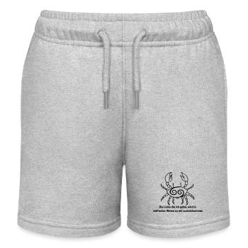 Sternzeichen Krebs - Kinder Organic Joggingshorts Mini Bolter von Stanley/Stella - Grau meliert - Vorne
