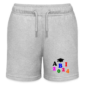 Abi 2024 - Kinder Organic Joggingshorts Mini Bolter von Stanley/Stella - Grau meliert - Vorne