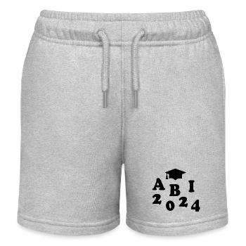 Abi 2024 - Kinder Organic Joggingshorts Mini Bolter von Stanley/Stella - Grau meliert - Vorne