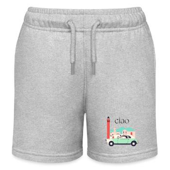 ciao - Italien Design - Kinder Organic Joggingshorts Mini Bolter von Stanley/Stella - Grau meliert - Vorne