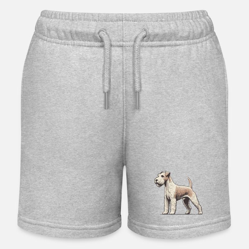 Terrier - Kids Organic Sweat Shorts by Stanley/Stella - heather grey