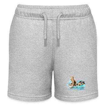 nageur - Short de jogging enfant bio Stanley/Stella - gris chiné - Devant