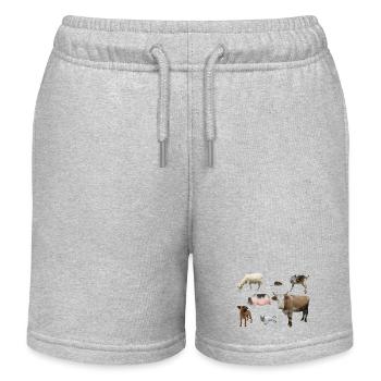 Farm - Kids Organic Sweat Shorts by Stanley/Stella - heather grey - Front