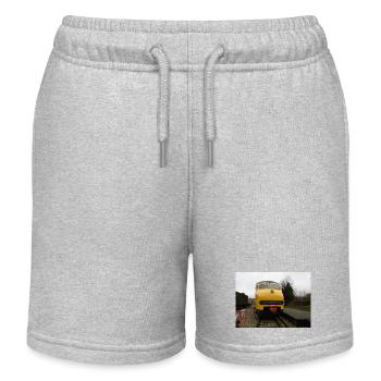 MAT 64 at railway museum - Kids Organic Sweat Shorts by Stanley/Stella - heather grey - Front