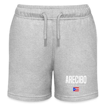 Arecibo Puerto Rico Puerto-Ricaner - Kinder Organic Joggingshorts Mini Bolter von Stanley/Stella - Grau meliert - Vorne