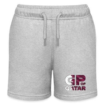 qatar_gp - Kinder Organic Joggingshorts Mini Bolter von Stanley/Stella - Grau meliert - Vorne