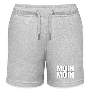 Moin Moin - Short de jogging enfant bio Stanley/Stella - gris chiné - Devant