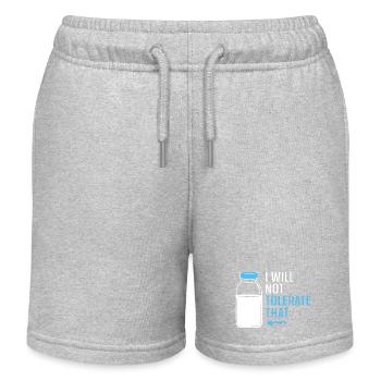 Flatulence au lactose au lait - Short de jogging enfant bio Stanley/Stella - gris chiné - Devant