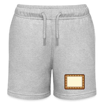 Picture frame - Kids Organic Sweat Shorts by Stanley/Stella - heather grey - Front