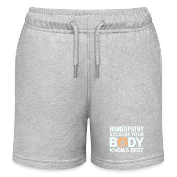 Certified Clinical Bio-Regulatory Specialist Gear  - Kids Organic Sweat Shorts by Stanley/Stella - heather grey - Front