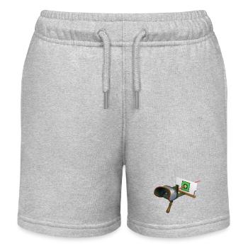 STEREOSCOPE – Geek & Science-Fiction - Kinder Organic Joggingshorts Mini Bolter von Stanley/Stella - Grau meliert - Vorne
