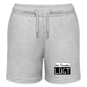 Dein Fernseher LÜGT - Kinder Organic Joggingshorts Mini Bolter von Stanley/Stella - Grau meliert - Vorne