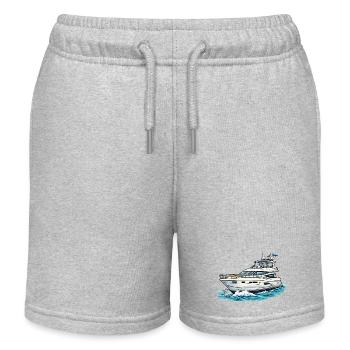 Maritime Yacht Style - Short de jogging enfant bio Stanley/Stella - gris chiné - Devant