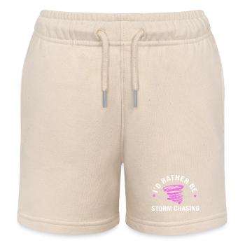 Weather Meteorology Meteorologist - Kids Organic Sweat Shorts by Stanley/Stella - soft Ecru - Front