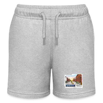 Zechensiedlung im Ruhrpott - Kinder Organic Joggingshorts Mini Bolter von Stanley/Stella - Grau meliert - Vorne