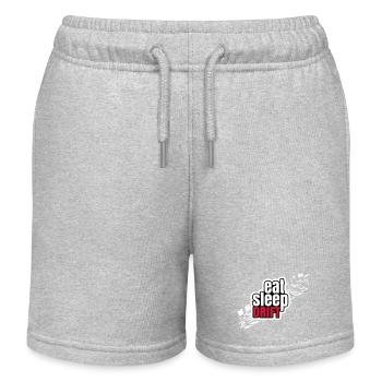 Eat Sleep Drift - Kids Organic Sweat Shorts by Stanley/Stella - heather grey - Front