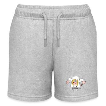 Kochen - Sterneköchin - Kochkunst - Kinder Organic Joggingshorts Mini Bolter von Stanley/Stella - Grau meliert - Vorne