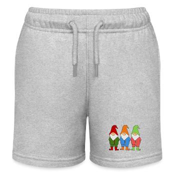 Wichtel Zwerge - Kinder Organic Joggingshorts Mini Bolter von Stanley/Stella - Grau meliert - Vorne