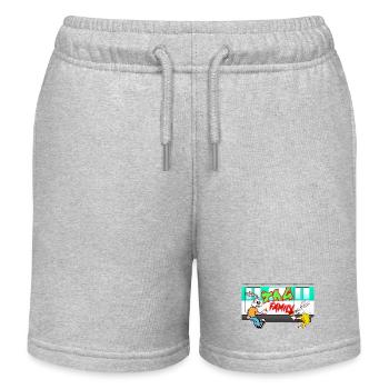Tag Familie - Kinder Organic Joggingshorts Mini Bolter von Stanley/Stella - Grau meliert - Vorne