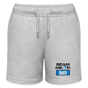 Beam me up, Kotti! - lustiger Spruch - Meme Berlin - Kinder Organic Joggingshorts Mini Bolter von Stanley/Stella - Grau meliert - Vorne