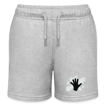 Climate Glue Action - Kids Organic Sweat Shorts by Stanley/Stella - heather grey - Front