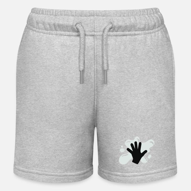 Action de colle climatique - Short de jogging enfant bio Stanley/Stella - gris chiné