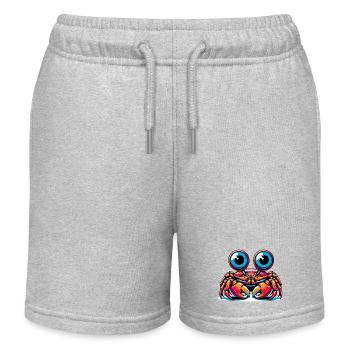 Crabe - Short de jogging enfant bio Stanley/Stella - gris chiné - Devant