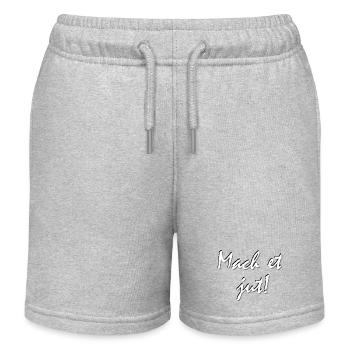 mach et jut, Ruhrpott Dialekt Ruhrgebiet lustig - Kinder Organic Joggingshorts Mini Bolter von Stanley/Stella - Grau meliert - Vorne