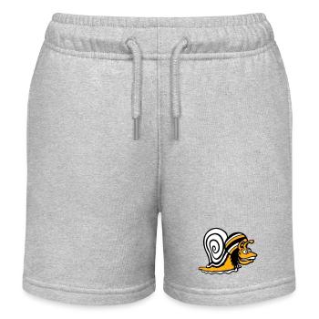 Schnecke Reggae Musik Rasta Haare Mütze Jamaika - Kinder Organic Joggingshorts Mini Bolter von Stanley/Stella - Grau meliert - Vorne