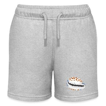 Muschel mit Punkten - Kinder Organic Joggingshorts Mini Bolter von Stanley/Stella - Grau meliert - Vorne