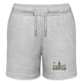 Birmingham Skyline Council House Victoria Sq Art - Kids Organic Sweat Shorts by Stanley/Stella - heather grey - Front