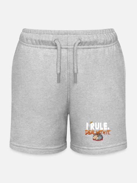 I_RULE - Short de jogging enfant bio Stanley/Stella - gris chiné