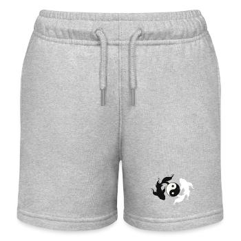 Yin und Yang Harmonie - Kinder Organic Joggingshorts Mini Bolter von Stanley/Stella - Grau meliert - Vorne
