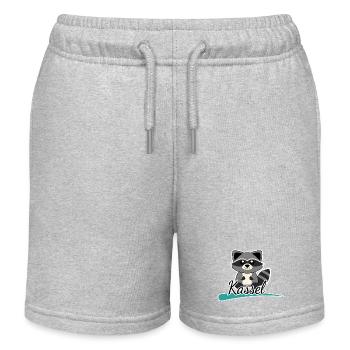 Kassel Waschbär - Kinder Organic Joggingshorts Mini Bolter von Stanley/Stella - Grau meliert - Vorne