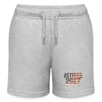 Ruhestand 2027 – dafür habe ich mein ganzes Leben  - Kinder Organic Joggingshorts Mini Bolter von Stanley/Stella - Grau meliert - Vorne