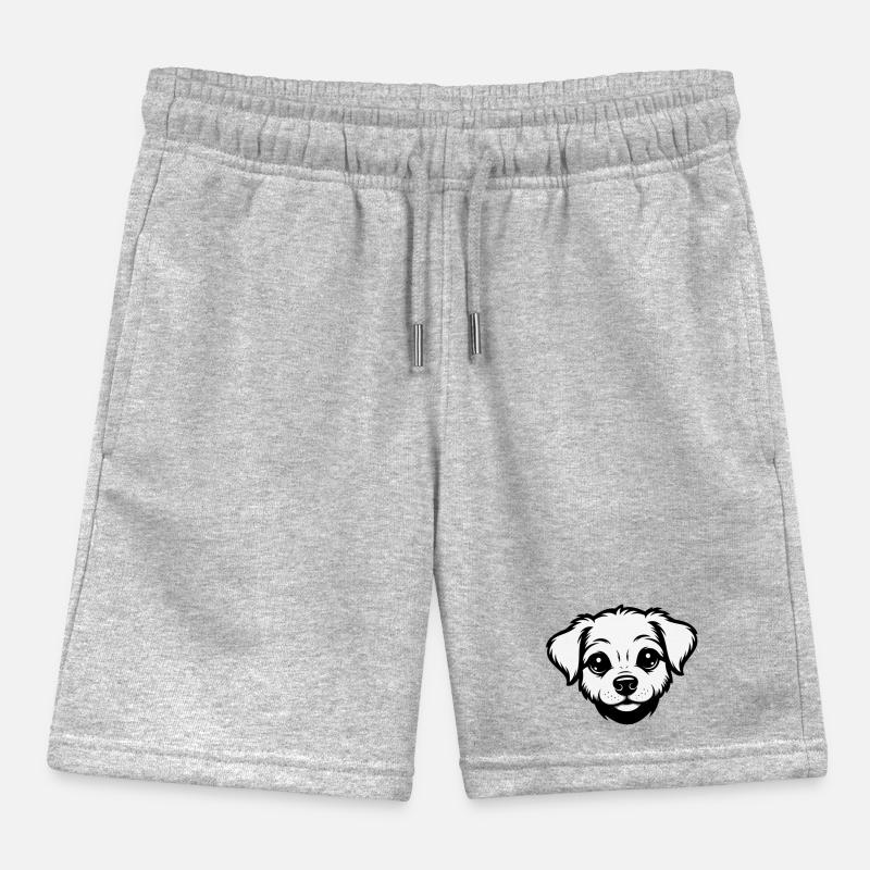 Un design de chiot mignon Short de jogging enfant bio Stanley/Stella