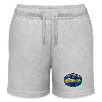 Faro to Sagres Portugal Coast Algarve Travel - Kinder Organic Joggingshorts Mini Bolter von Stanley/Stella - Grau meliert - Vorne