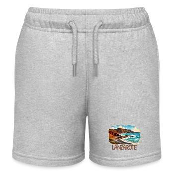 Lanzerote Küste - Kinder Organic Joggingshorts Mini Bolter von Stanley/Stella - Grau meliert - Vorne