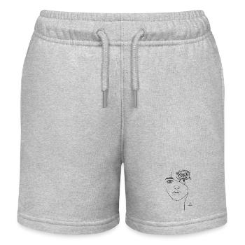 Visage Fleurissant - Short de jogging enfant bio Stanley/Stella - gris chiné - Devant