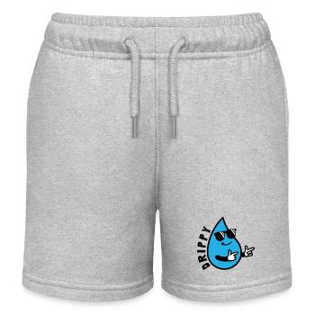 Dégoulinant - Short de jogging enfant bio Stanley/Stella - gris chiné - Devant