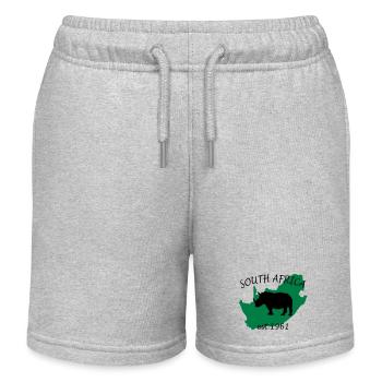 South Africa Design - Kids Organic Sweat Shorts by Stanley/Stella - heather grey - Front