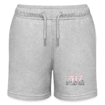 Pelz Tier Tiere Tierschutz Tierschützer Geschenk - Kinder Organic Joggingshorts Mini Bolter von Stanley/Stella - Grau meliert - Vorne
