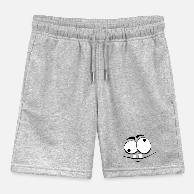 Facial expression "confused" Kids Organic Sweat Shorts by Stanley/Stella