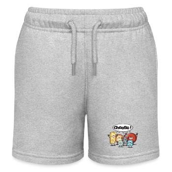 Cheese - Short de jogging enfant bio Stanley/Stella - gris chiné - Devant