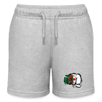 Algerien Flagge Hand Faust used - Kinder Organic Joggingshorts Mini Bolter von Stanley/Stella - Grau meliert - Vorne