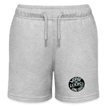 Pire qu’il n’y paraît, le Covid long - Short de jogging enfant bio Stanley/Stella - gris chiné - Devant