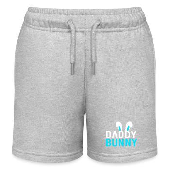 Werdende Mutter Ostern Gender Reveal - Kinder Organic Joggingshorts Mini Bolter von Stanley/Stella - Grau meliert - Vorne